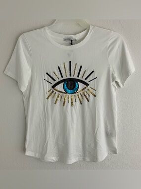 South Parade Sequin Eye Graphic Tee - Small